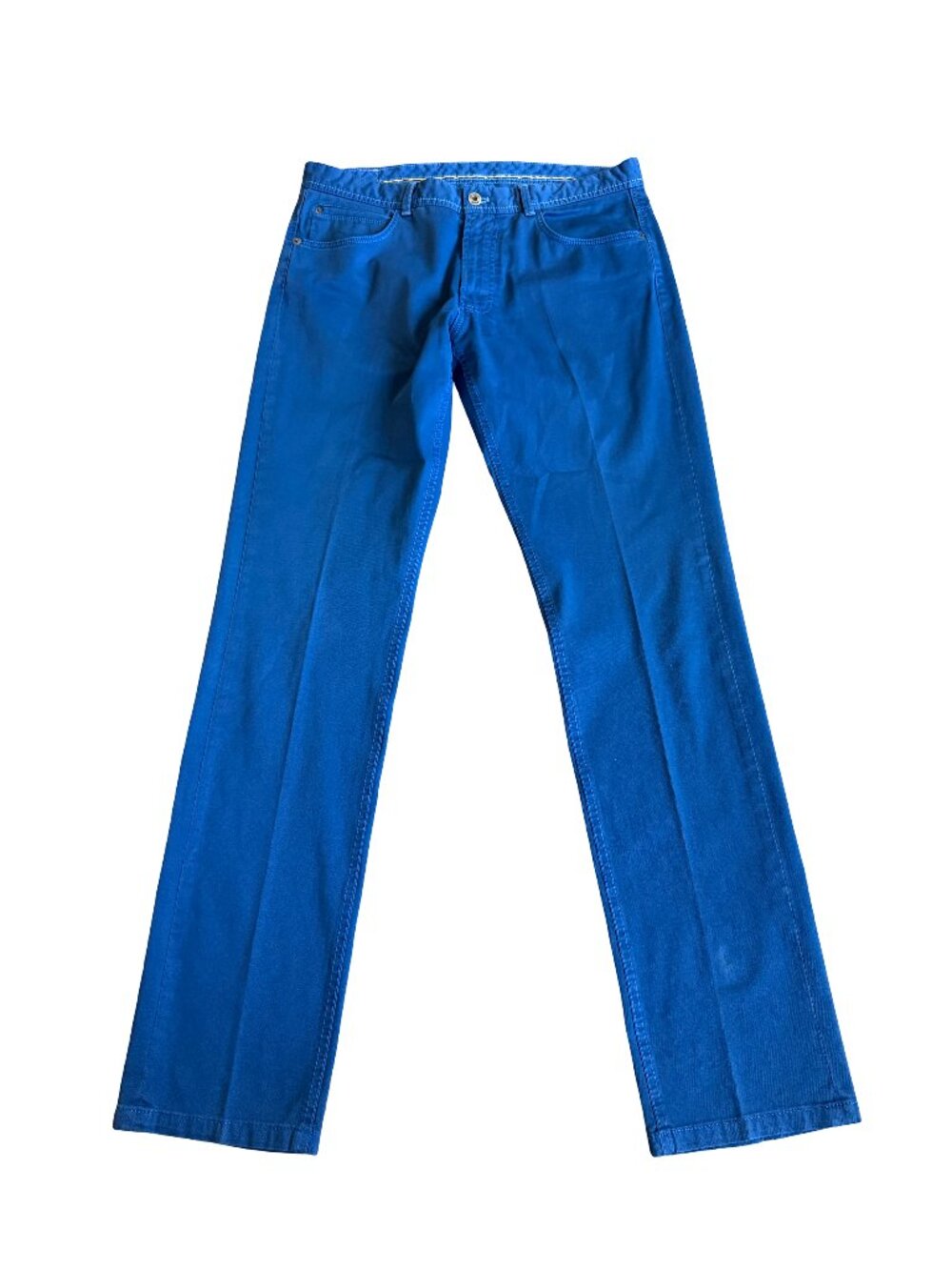 Massimo Dutti Blue Straight Leg Pants Trousers Slacks Golf Size 34 x 32 Men's
